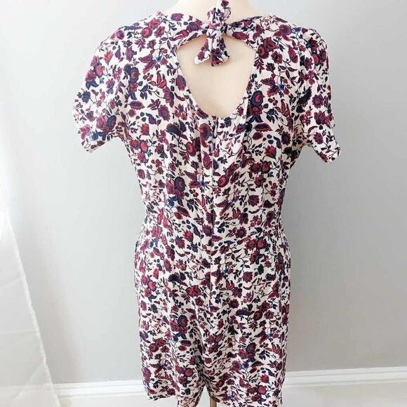 Jack Wills Floral Short Sleeve Romper with Pockets - Picture 2 of 7